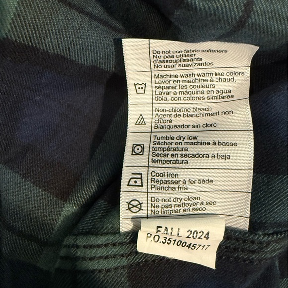 Carhartt Long Sleeve Loose Fit Heavyweight Flannel Plaid Shirt NWT Size 2XL - Picture 6 of 6